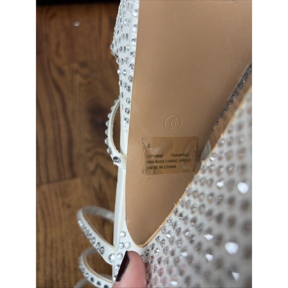 Cape Robbin Thankful Rhinestone Wrap Up Platform Sandals size 6 - Picture 6 of 6